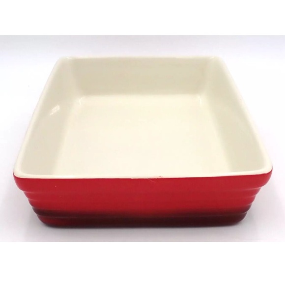 Mayfair & Jackson Casserole Dish Red Rectangle 11" x 7.5" x 2" Bake Microwavable - Picture 2 of 11